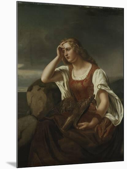 Ingeborg by the ocean, 1845-Fritz Jensen-Mounted Giclee Print