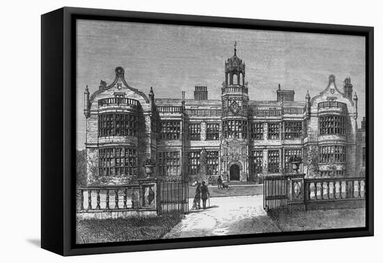 Ingestre Hall, Staffordshire, destroyed by Fire on Thursday, 12 October 1882-Frank Watkins-Framed Stretched Canvas