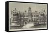 Ingestre Hall, Staffordshire, Destroyed by Fire on Thursday, 12 October-Frank Watkins-Framed Stretched Canvas