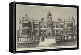 Ingestre Hall, Staffordshire, Destroyed by Fire on Thursday, 12 October-Frank Watkins-Framed Stretched Canvas