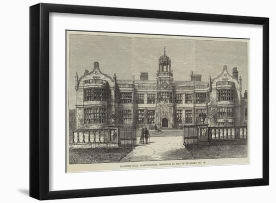 Ingestre Hall, Staffordshire, Destroyed by Fire on Thursday, 12 October-Frank Watkins-Framed Giclee Print