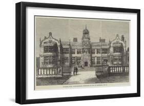 Ingestre Hall, Staffordshire, Destroyed by Fire on Thursday, 12 October-Frank Watkins-Framed Giclee Print