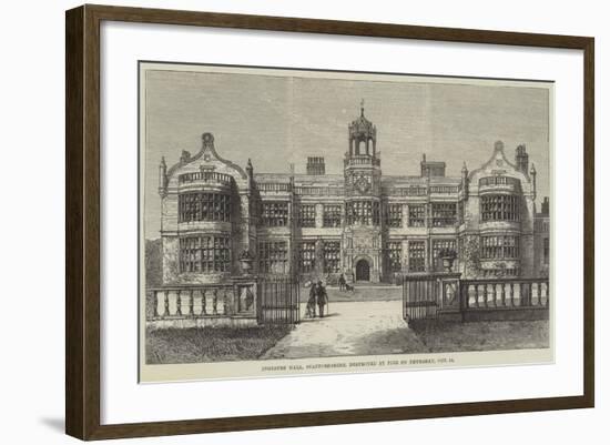 Ingestre Hall, Staffordshire, Destroyed by Fire on Thursday, 12 October-Frank Watkins-Framed Giclee Print