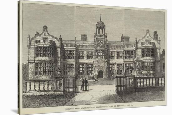 Ingestre Hall, Staffordshire, Destroyed by Fire on Thursday, 12 October-Frank Watkins-Stretched Canvas