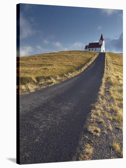 Ingjaldsholl Church at Hellisandur, on Border of Snaefellsjokull National Park-Patrick Dieudonne-Stretched Canvas