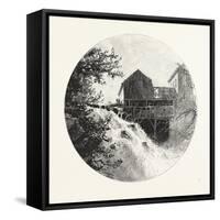 Inglis Falls, Canada, Nineteenth Century-null-Framed Stretched Canvas