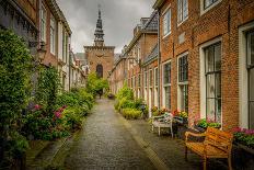 The Netherlands, Haarlem, Canal, Shore, Waterside Promenade-Ingo Boelter-Photographic Print