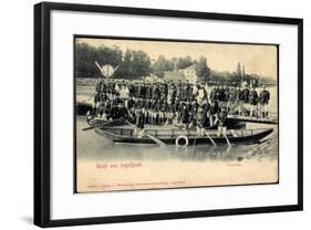 Ingolstadt Bayern, Pioniere, Wasser, Boot-null-Framed Giclee Print