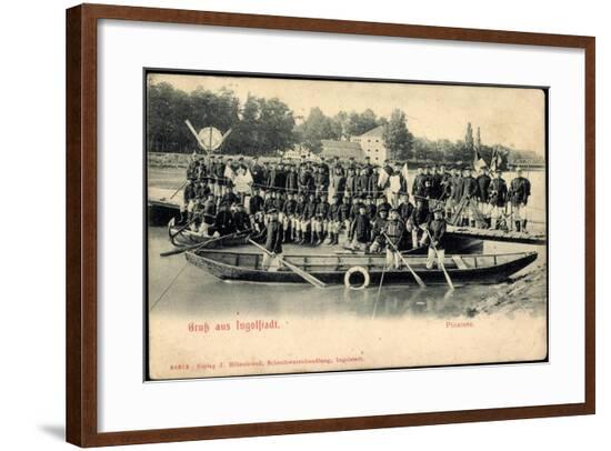 Ingolstadt Bayern, Pioniere, Wasser, Boot--Framed Giclee Print