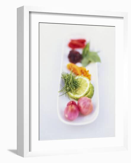 Ingredients and Spices in a Dish-Peter Medilek-Framed Photographic Print