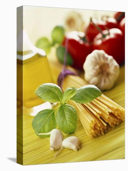 Ingredients for Italian Pasta Dish-null-Stretched Canvas