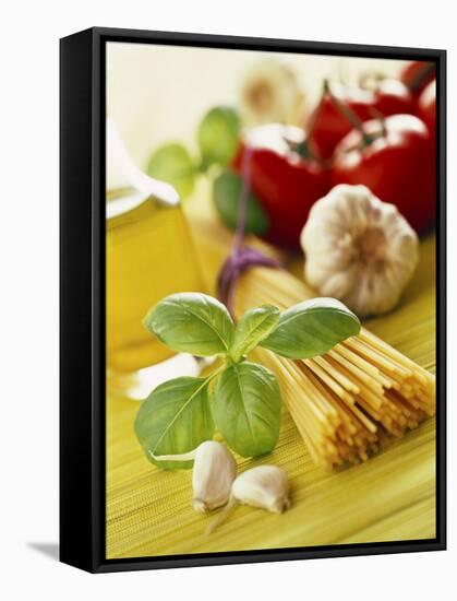 Ingredients for Italian Pasta Dish-null-Framed Stretched Canvas