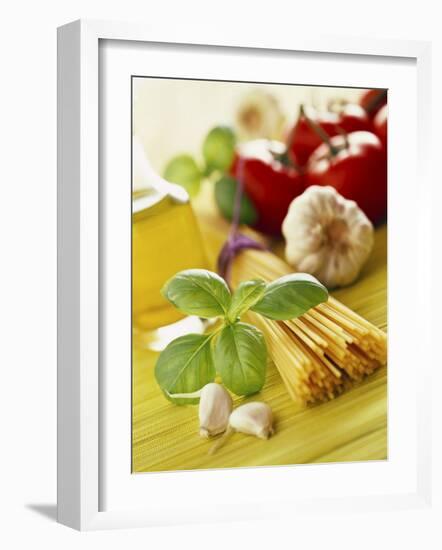 Ingredients for Italian Pasta Dish-null-Framed Photographic Print