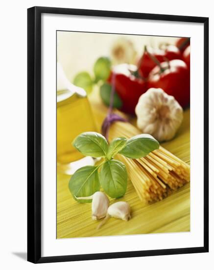 Ingredients for Italian Pasta Dish-null-Framed Photographic Print