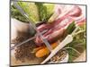 Ingredients for Stew: Pork, Vegetables, Lentils and Savoy Cabbage-Eising Studio - Food Photo and Video-Mounted Photographic Print