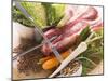 Ingredients for Stew: Pork, Vegetables, Lentils and Savoy Cabbage-Eising Studio - Food Photo and Video-Mounted Photographic Print