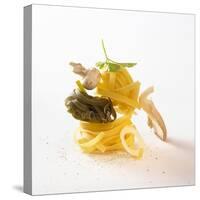 Ingredients for Tagliatelle with Mushrooms and Herbs-Jo Kirchherr-Stretched Canvas