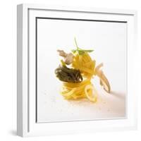 Ingredients for Tagliatelle with Mushrooms and Herbs-Jo Kirchherr-Framed Photographic Print