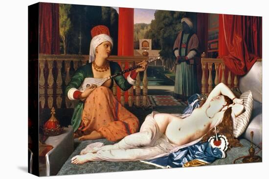 Ingres: Odalisque-Jean-Auguste-Dominique Ingres-Stretched Canvas