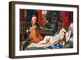 Ingres: Odalisque-Jean-Auguste-Dominique Ingres-Framed Giclee Print