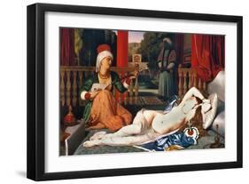 Ingres: Odalisque-Jean-Auguste-Dominique Ingres-Framed Giclee Print