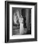 Ingrid Bergman in Whit Gown Portrait-Gaston Longet-Framed Photo