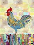 Rooster on a Fence II-Ingrid Blixt-Art Print