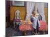 Ingrid in the living room, Skjellerud, 1908-Lars Jorde-Mounted Giclee Print