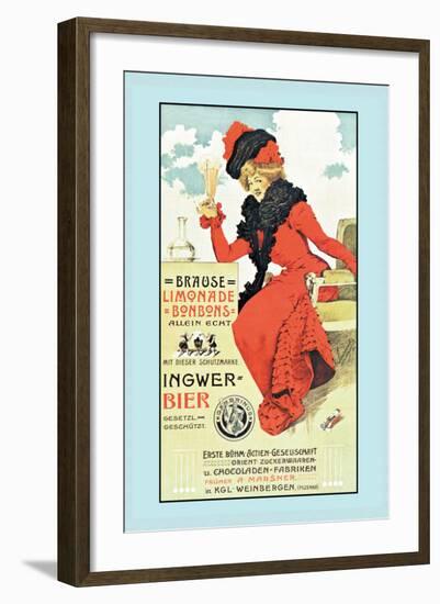 Ingwer Bier-null-Framed Art Print