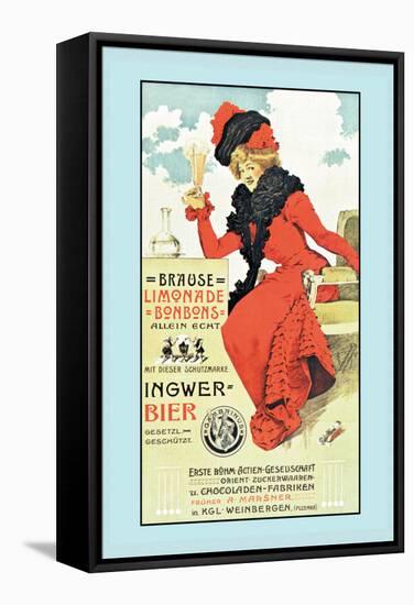 Ingwer Bier-null-Framed Stretched Canvas