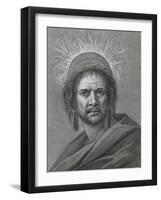 Inhabitant of Easter Island, Engraving-Francesco Bartolozzi-Framed Giclee Print