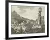 Inhabitants and Monuments of Easter Island-null-Framed Giclee Print