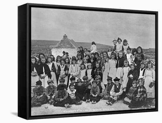 Inhabitants of Aranmore, Ireland, C.1895-Robert John Welch-Framed Stretched Canvas