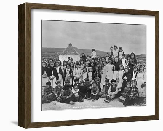 Inhabitants of Aranmore, Ireland, C.1895-Robert John Welch-Framed Giclee Print