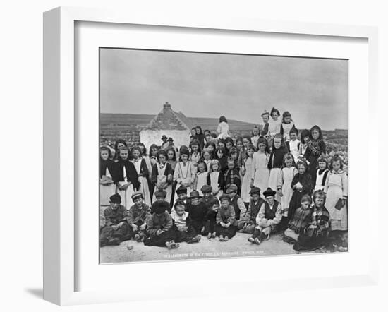 Inhabitants of Aranmore, Ireland, C.1895-Robert John Welch-Framed Giclee Print