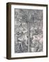 Inhabitants of Cape Verde Making Drinks from Palm Trees, Engraving from Universal Cosmology-Andre Thevet-Framed Giclee Print