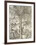 Inhabitants of Cape Verde Making Drinks from Palm Trees, Engraving from Universal Cosmology-Andre Thevet-Framed Giclee Print