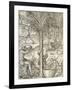 Inhabitants of Cape Verde Making Drinks from Palm Trees, Engraving from Universal Cosmology-Andre Thevet-Framed Giclee Print