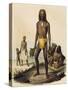 Inhabitants of Island of Tikopia, Engraving from Voyage of Discovery of Astrolabe 1826-1829-Jules Dumont D'Urville-Stretched Canvas