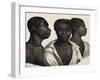 Inhabitants of Mozambique, Lithograph from Picturesque Voyages around World-Louis Choris-Framed Giclee Print
