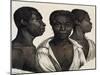 Inhabitants of Mozambique, Lithograph from Picturesque Voyages around World-Louis Choris-Mounted Giclee Print