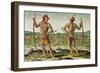 Inhabitants of Virginia, from "Admiranda Narratio...", Published by Theodore de Bry-Theodor de Bry-Framed Giclee Print