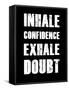 Inhale Confidence Exhale Doubt-null-Framed Stretched Canvas