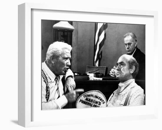 Inherit The Wind, Spencer Tracy, Harry Morgan, Fredric March, 1960-null-Framed Photo