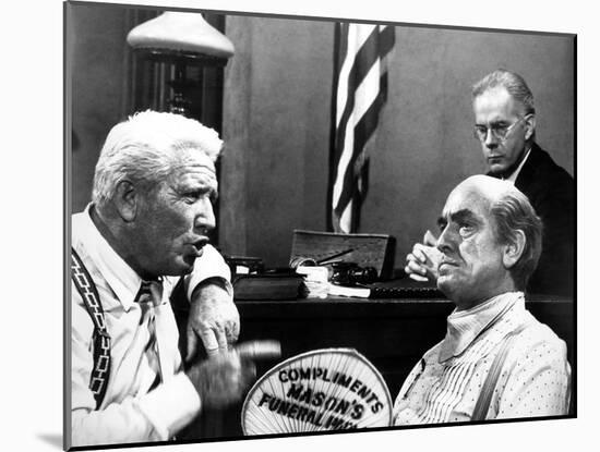 Inherit The Wind, Spencer Tracy, Harry Morgan, Fredric March, 1960-null-Mounted Photo