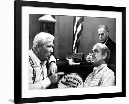 Inherit The Wind, Spencer Tracy, Harry Morgan, Fredric March, 1960-null-Framed Photo