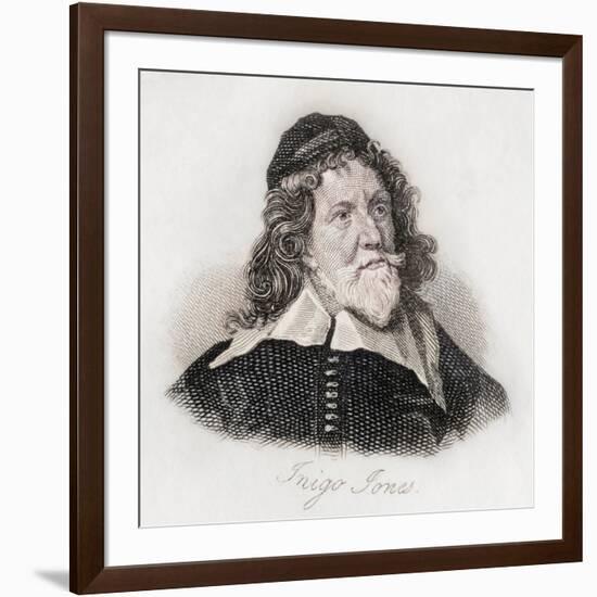 Inigo Jones, engraving-J.W. Cook-Framed Giclee Print