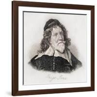 Inigo Jones, engraving-J.W. Cook-Framed Giclee Print