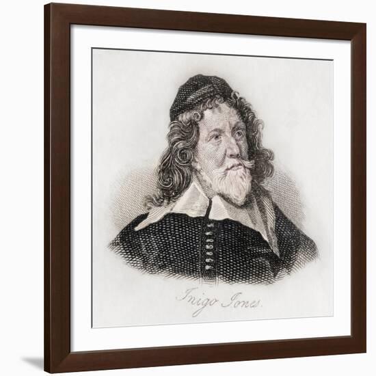 Inigo Jones, engraving-J.W. Cook-Framed Giclee Print