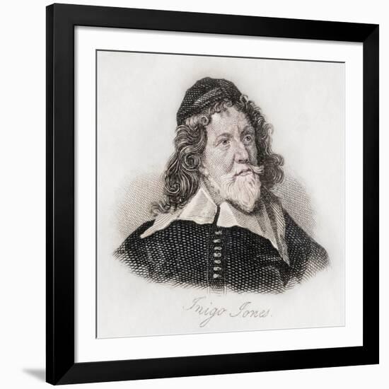 Inigo Jones, engraving-J.W. Cook-Framed Giclee Print